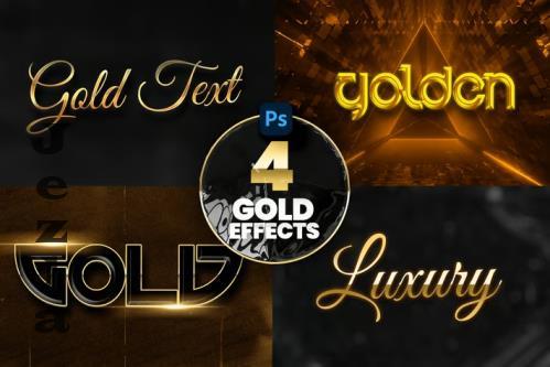 Gold Text Effect  - NDW3S7L