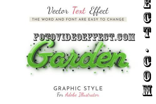 Green Garden Editable Text Effect - 284871487