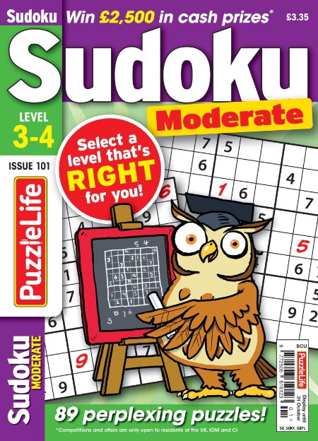 PuzzleLife Sudoku Moderate - Issue 101 2024