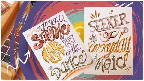 Watercolor Hand-Lettering For  Beginners Fbe60bb5d566b99e3c5f3da1556c37ac