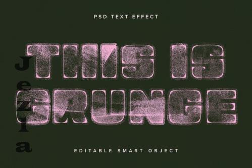 Grunge Stamp PSD Text Effect  - A6GFMMW