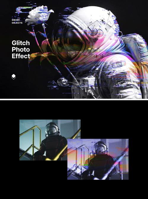 Glitch Displacement Photo Effect - 286133125