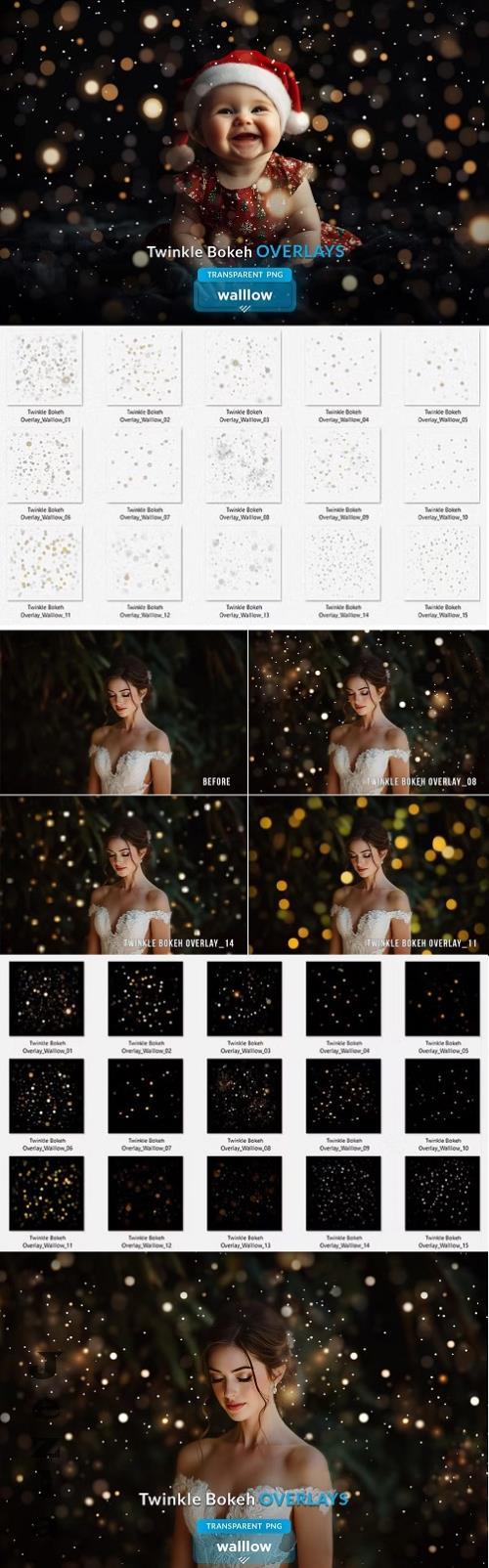 Twinkle Bokeh Photoshop PNG Overlays - 285910169