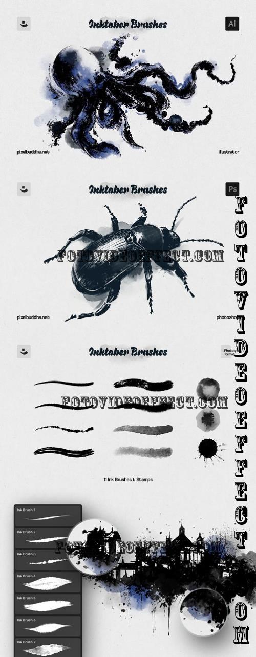 Inktober Illustrator Brushes - 286133543