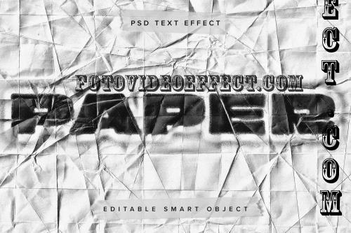 Paper Stamp PSD Text Effect - 7D9FNB8