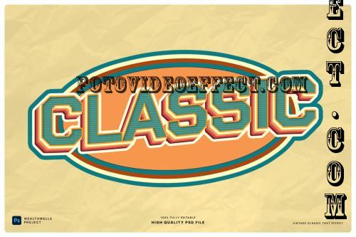 Vintage Classic Text Effect - YUVRBPM