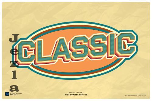 Vintage Classic Text Effect - YUVRBPM