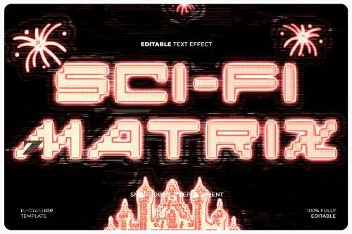 Scifi Matrix Text Effect - ZPCKM5N