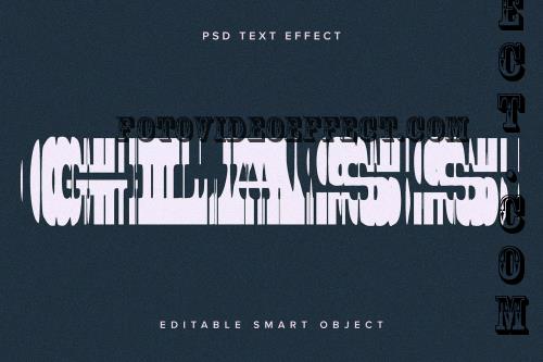 Reeded Glass Distortion PSD Text Effect - HHDLVZN