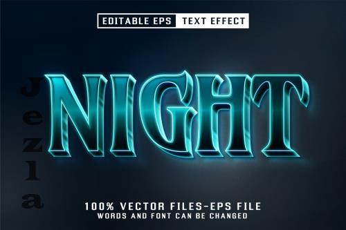 Night Editable Text Effect - 5Y67YCK