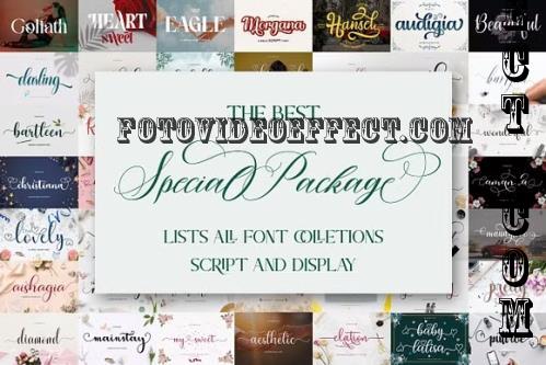 The Best Special Font Bundle - 53 Premium Fonts