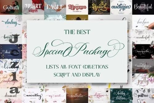 The Best Special Font Bundle - 53 Premium Fonts