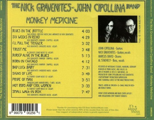 The Nick Gravenites John Cipollina Band - Monkey Medicine (1982) Lossless