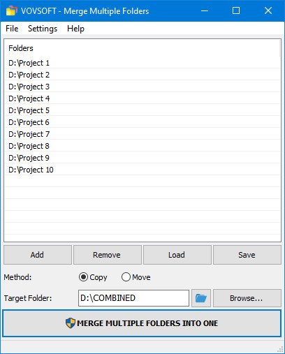 VovSoft Merge Multiple Folders 2.3 Multilingual