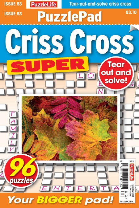 PuzzleLife PuzzlePad Criss Cross Super - Issue 83 2024