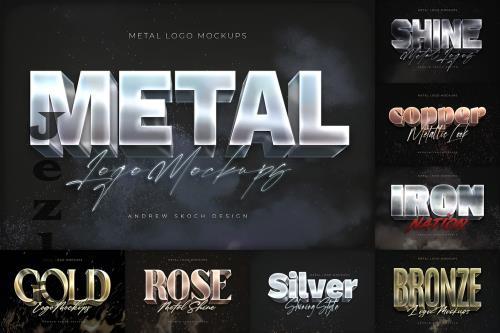 Shining Metal Logo Mockups - LWD8AKX