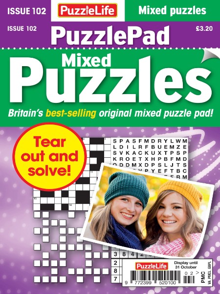 PuzzleLife PuzzlePad Puzzles - Issue 102 2024