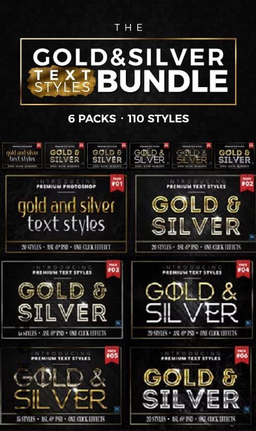 BUNDLE: Gold & Silver Text Styles - 1402373