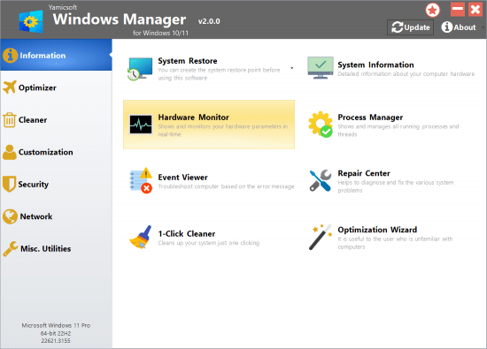 Yamicsoft Windows Manager 2.0.6 (x64) Multilingual