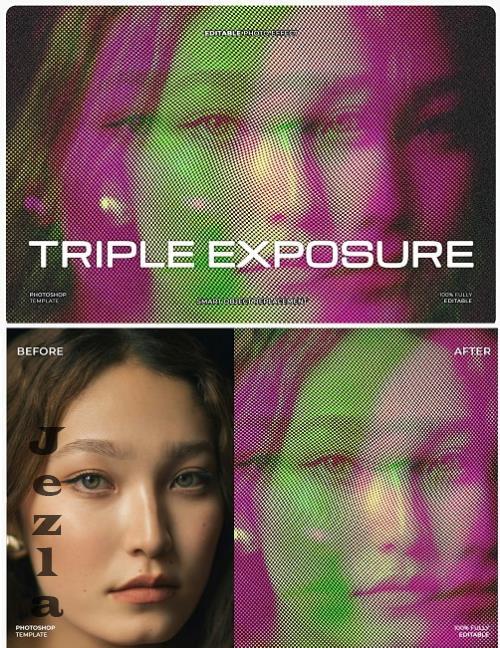 Triple Exposure Photo Effect - TKDQVXK