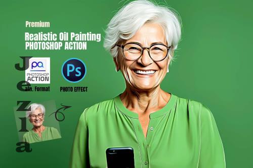 Realistic Oil Painting Photoshop Action