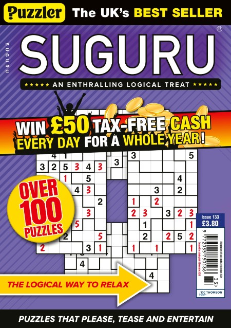 Puzzler Suguru - Issue 133 2024