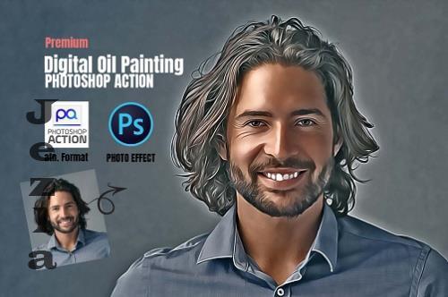 Digital Oil Painting Photoshop Actions