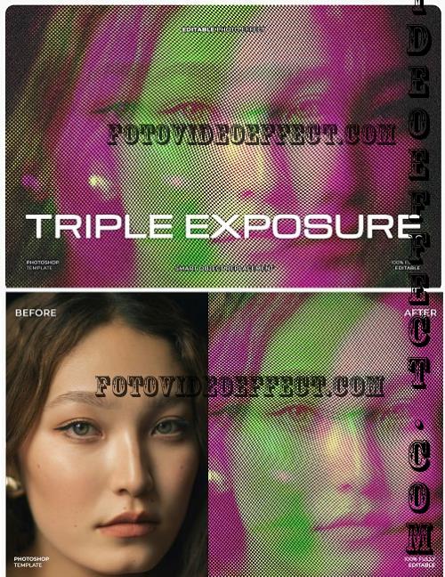 Triple Exposure Photo Effect - TKDQVXK