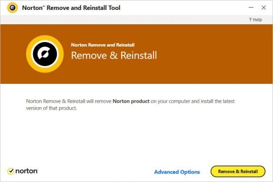 Norton Remove and Reinstall Tool 4.5.0.231