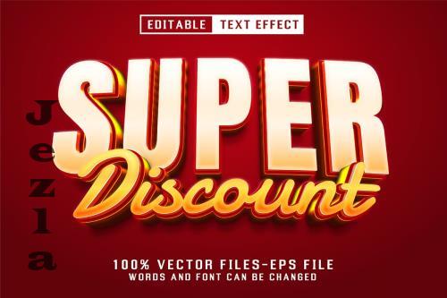 Super Discount 3d Text - Editable Text Effect - KUTDKRU