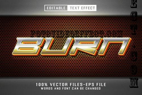 Burn 3d Metalic Text - Editable Text Effect - YF8AMUQ