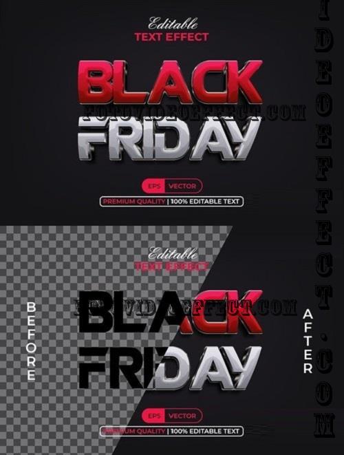 Black Friday Text Effect Shiny Style - 286612005