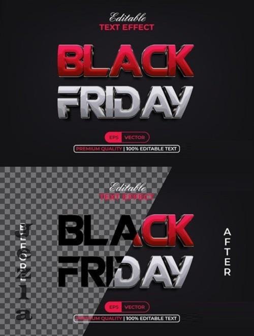 Black Friday Text Effect Shiny Style - 286612005