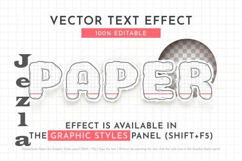 Hand Drawn Paper Editable Effect - 285379256 - YVWUPK9