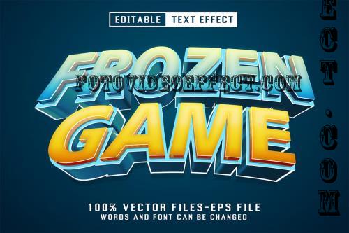 Frozen Game 3d Text - Editable Text Effect - UWNHKV2