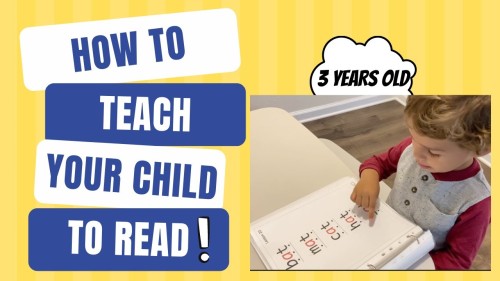 Teach Your Child How To Read