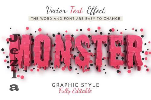 Red Monster Editable Text Effect - 286996566 - 97NAYFW