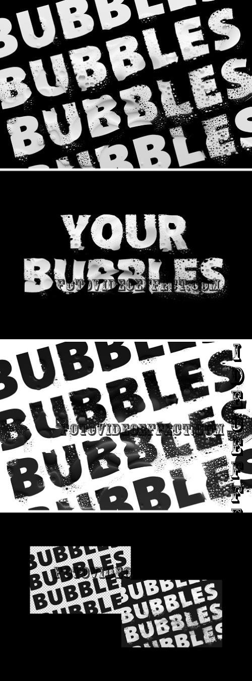 Distort Bubble Text Effect