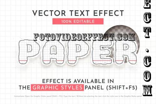 Hand Drawn Paper Editable Effect - 285379256 - YVWUPK9