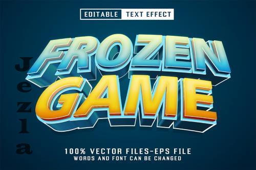 Frozen Game 3d Text - Editable Text Effect - UWNHKV2