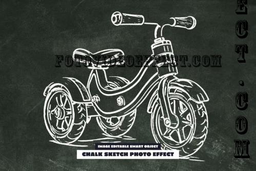 Chalk Sketch Photo Effect - 286838684 - BKVT4AP