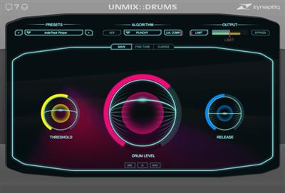 Zynaptiq UNMIX DRUMS  v1.3.0 87b15b88749391dc6c4fd8bb2fb6d51a