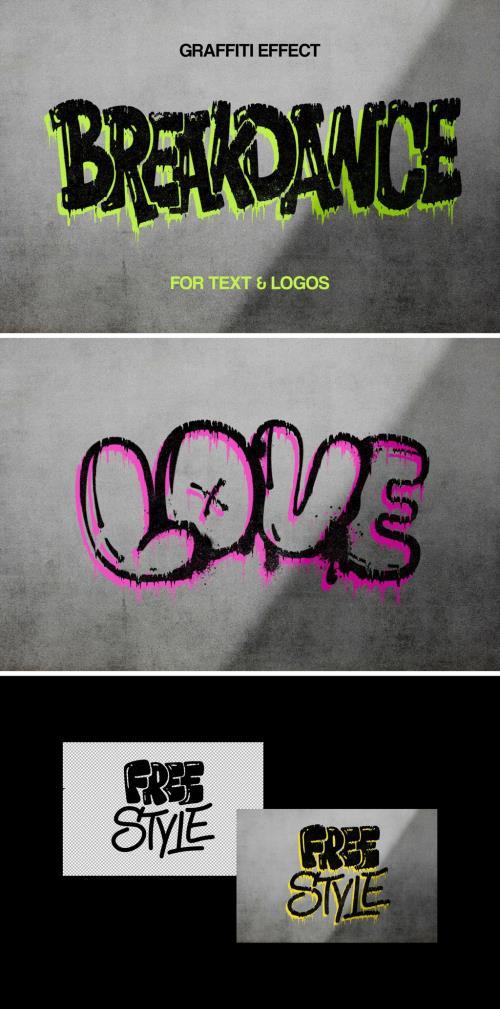 Smudged Urban Graffiti Text Effect - 287183245