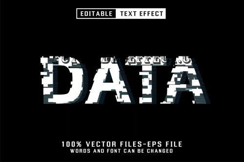 Data Editable Text Effect - LJAQXYW