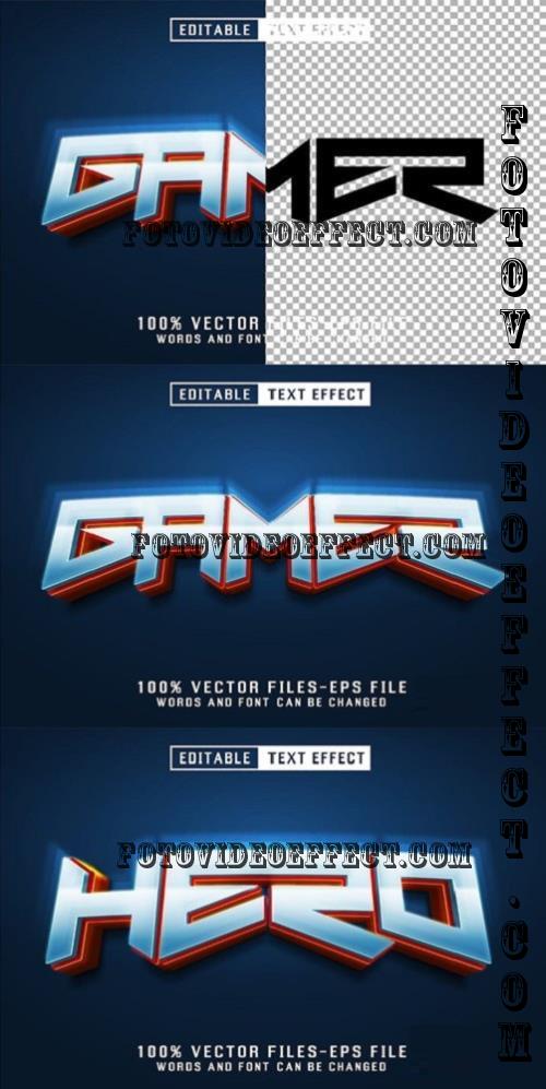 Gamer 3d Text - Editable Text Effect - RHV4SRX