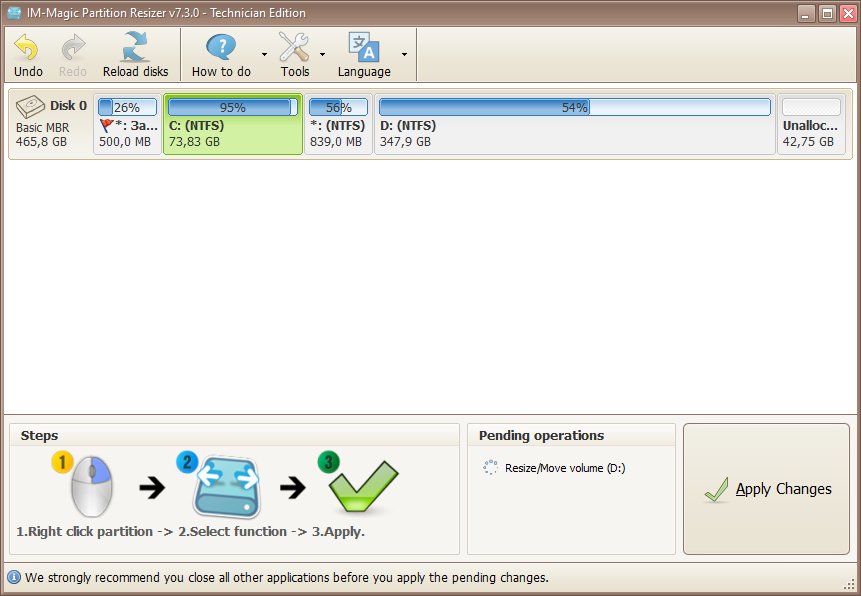 IM-Magic Partition Resizer 7.3.0 Multilingual