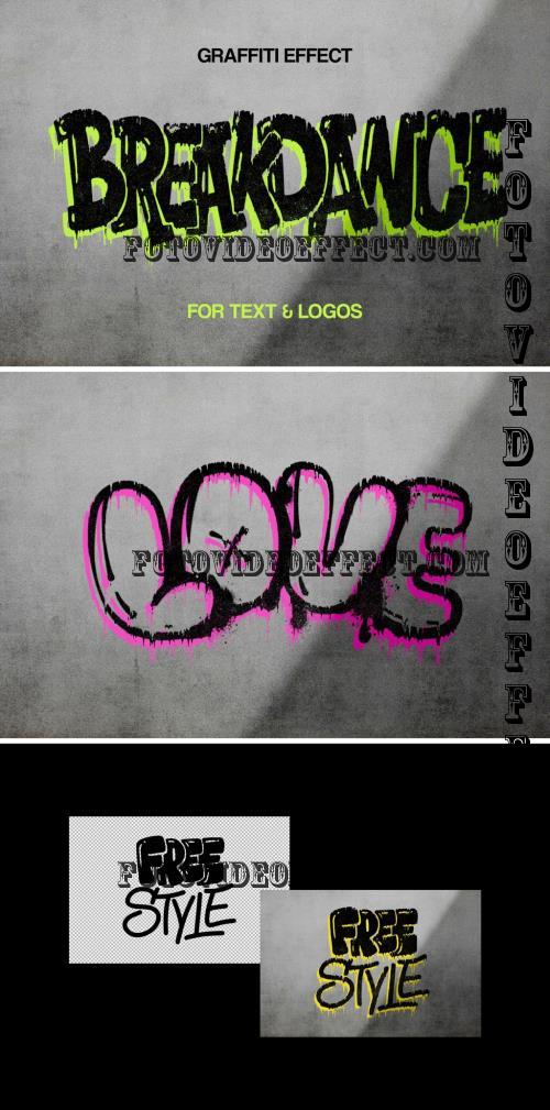 Smudged Urban Graffiti Text Effect - 287183245