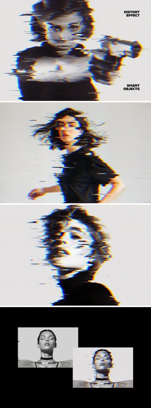 Distort Glitch Photo Effect - 287159754