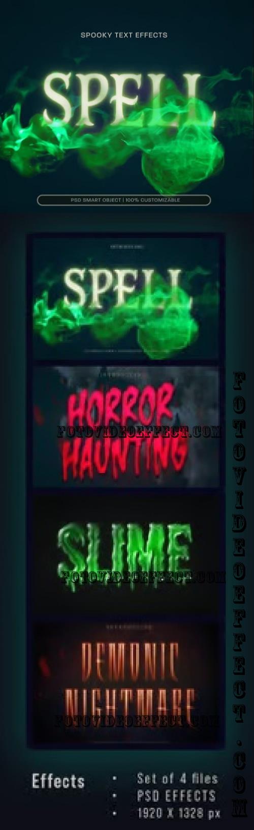 Spooky Text Effect - 286969533