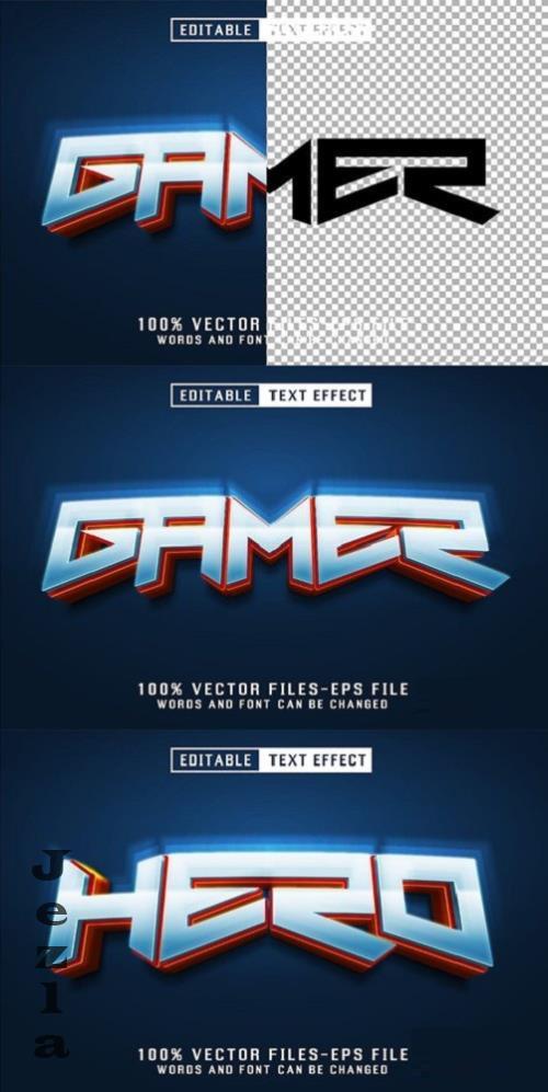 Gamer 3d Text - Editable Text Effect - RHV4SRX